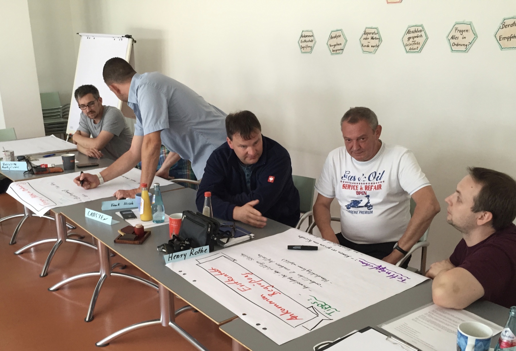 Arbeitsgruppe aus einem Training für Objekt- und Auftragsleitung
