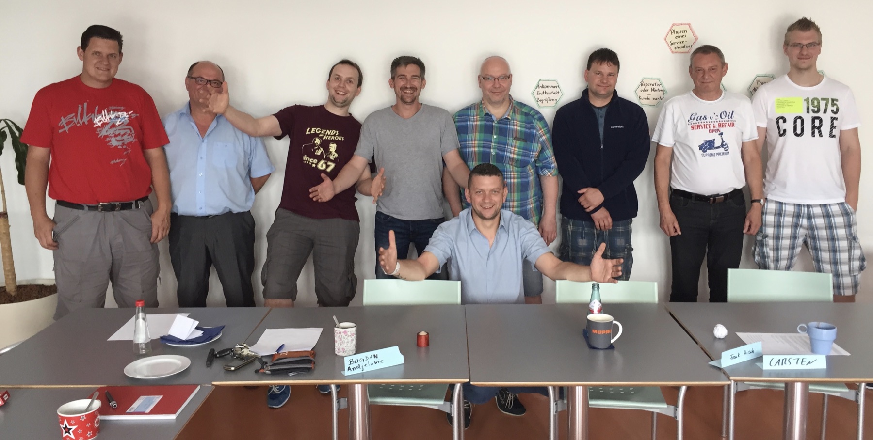 Gemeinsame Arbeit in einem technischen Entwicklungsprogramm