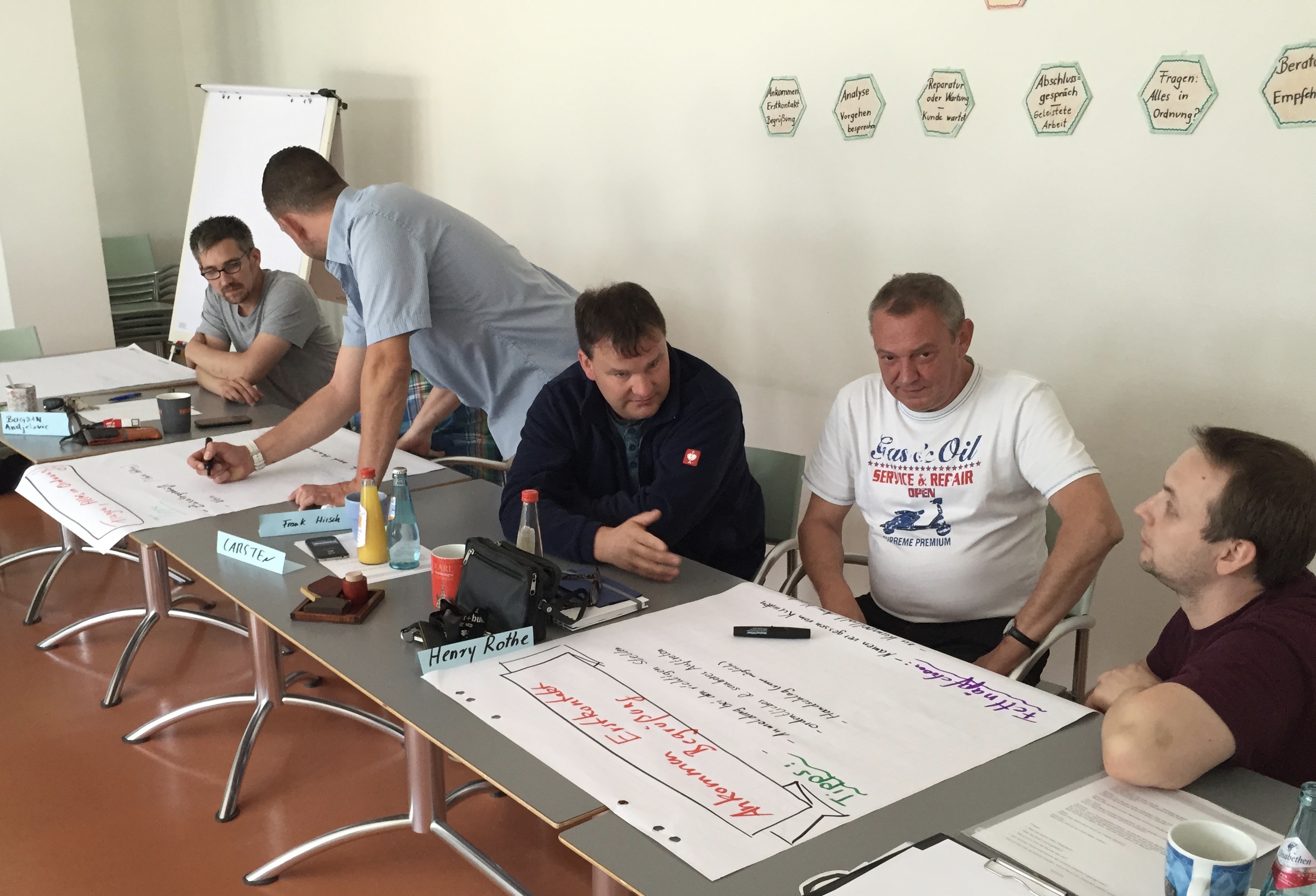 Trainingssituation aus einem technischen Projekt- und Verhandlungskontext